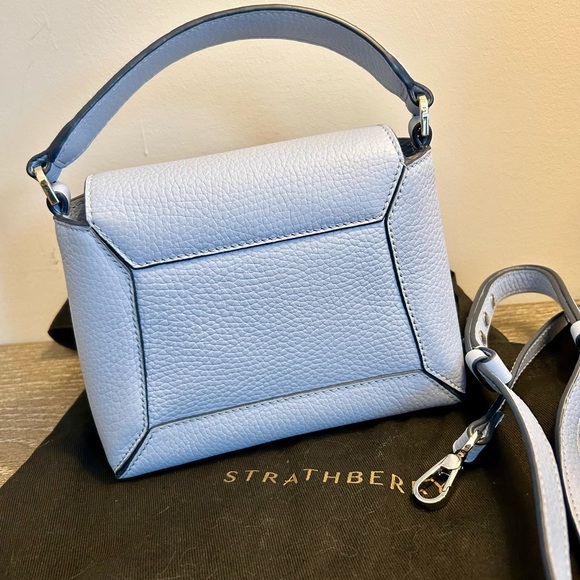 Strathberry Blue Mini Bag with Detachable Strap - Picture 4 of 8